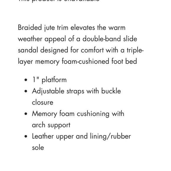 NWT J/SLIDES LEIGHTON Tan Embossed Leather Sandal - Picture 3 of 12